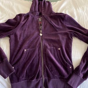 Twisted Heart size medium velour track suit